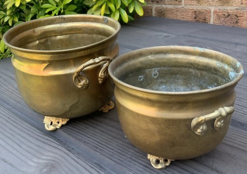 Nice brass pair - , of