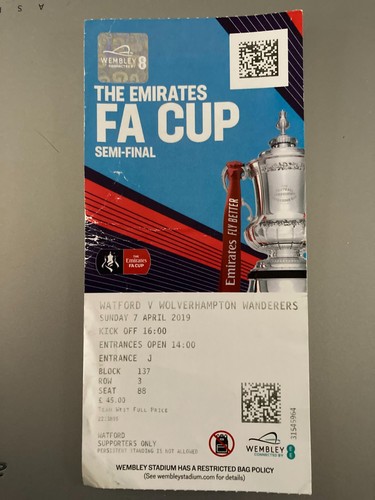 Ticket cup semi - ticket, 2019