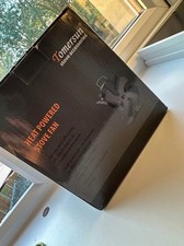 Log Burner Fan Small 4 Blades Wood Burning Stove Fan Powered Fireplace Black