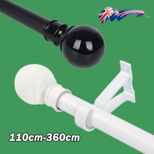 Extendable curtain poles with - curtain,