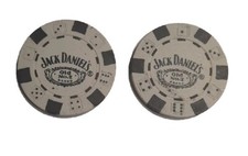JACK DANIELS POKER CHIP MARKER X2 GREAT BIRTHDAY COLLECTORS FATHERS DAY GIFT