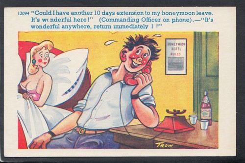 Comic postcard saucy - comic, /