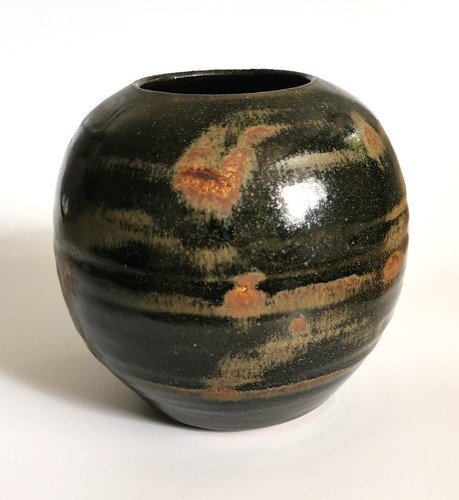 Studio pottery moon globe - pottery, vase