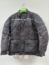 Frank Thomas Black Anti Freeze Waterproof Nylon Men's Motorcycle Jacket, Size S