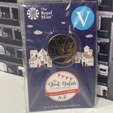 ? 2018 10p Alphabet Letter Coin  V Villages Royal Mint A to Z