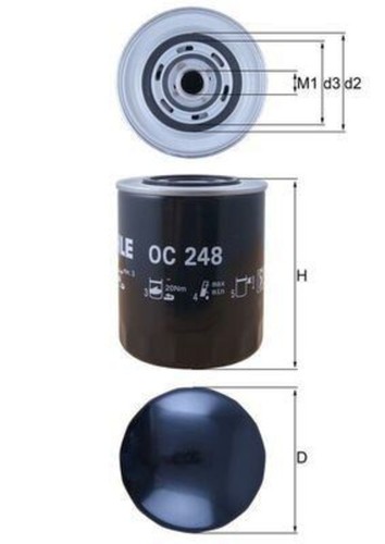 Mahle oil filter - for, iveco