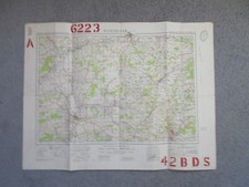 ORIG WW2 OS LINEN BACKED MAP WINCHESTER RAF WEST MALLING BOMB DISPOSAL 1942