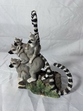 Country Artists CA037 Balancing Act - Lemur Group Hand Painted Ceramic Ornament