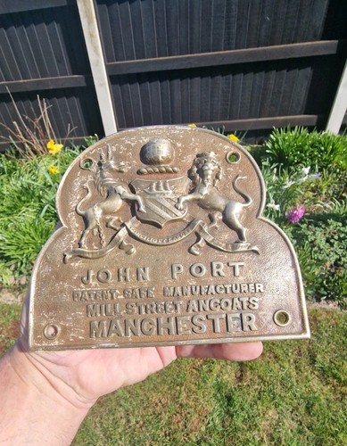 Safe plaque - plate, john