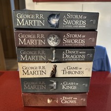 George R.R. Martin GAME OF THRONES STORM OF SWORDS etc 6 books bundle excellent