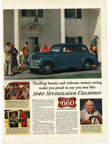 1940 studebaker champion blue - 1940,