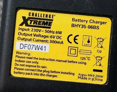 Xtreme battery charger - charger, 6v
