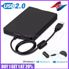 3.5 Inch USB 2.0 Portable External Floppy Disk Drive 1.44Mb Reader FDD PC Laptop