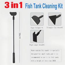3 in 1 Fish Tank Cleaner Aquarium Glass Cleaner Fish Tank Aquarium Cleaning Kit