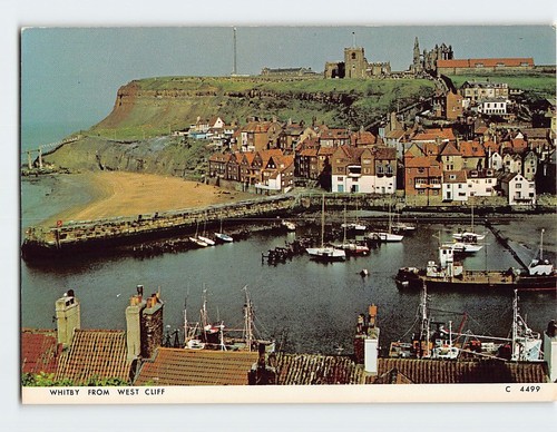 Postcard whitby from west - postcard,