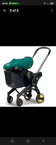 Doona car seat snap storage - on,