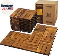 9Pcs Acacia Wood Interlocking
