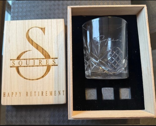 Wooden whiskey box - wooden,