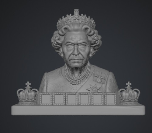 Queen elizabeth bust statue - elizabeth,