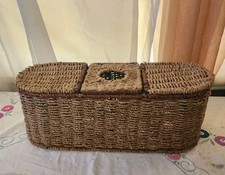 Wicker Rattan Organizer XL