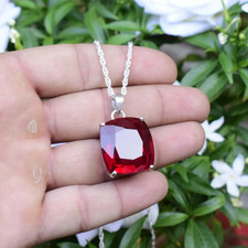 35 Ct Natural Red Ruby Cushion