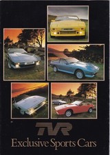 TVR EXCLUSIVE SPORTS CARS 280i, 350i, 390SE, FOLD OUT BROCHURE.