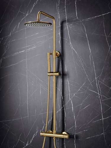Bathroom brass rainfall shower - brass,