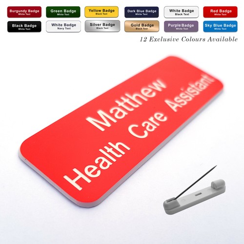 Pin staff name badges - badges, /