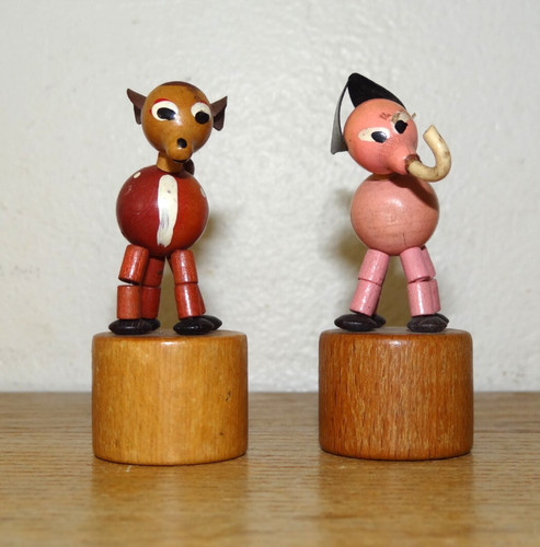 Antique push puppet wakouwa - antique,