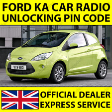 ✅FORD KA RADIO NAVI UNLOCKING PIN CODE FOR SONY 6000 CD 4500 RDS TRAVELPILOT✅