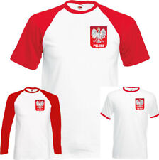 Polska Eagle Orzel Mens Polish Football T-Shirt Poland World Cup 2018 Flag Chest