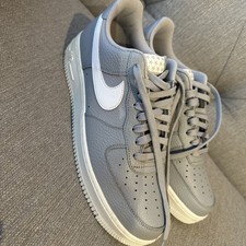 Nike Air Force 1 07’ Wolf Grey&white UK 9 Worn Twice But Minor Fault See Photos