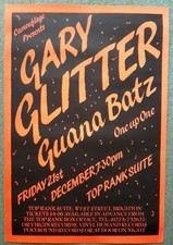 GARY GLITTER + GUANA BATZ Brighton Top Rank concert poster DECEMBER 21st 1984