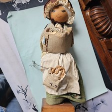 Vintage Rare Wooden Doll