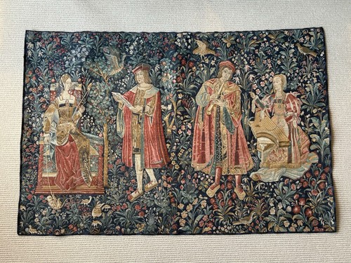 Medieval musical scene - scene, wall