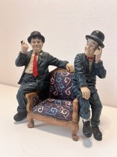 Rare Laurel And Hardy Handmade Decorative Figurines Statue Vintage Collectable