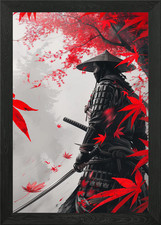 japanese samurai katana Framed