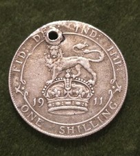 1911 George V Silver Shilling
