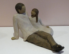 Willow Tree Figurine Father and Daughter 2000 Demarco by Susan Lordi