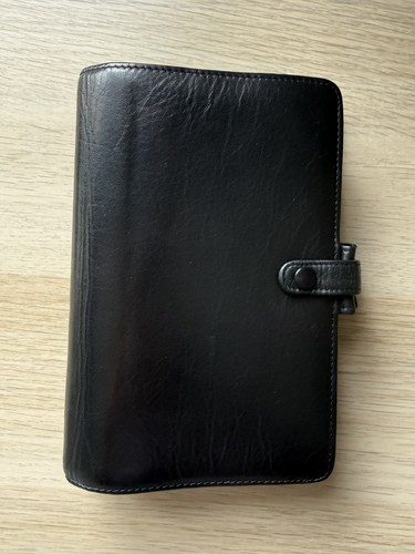 Filofax vintage black - vintage, leather
