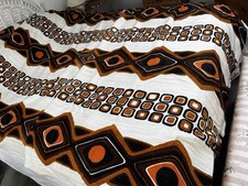 Vintage Geometric Brown Orange