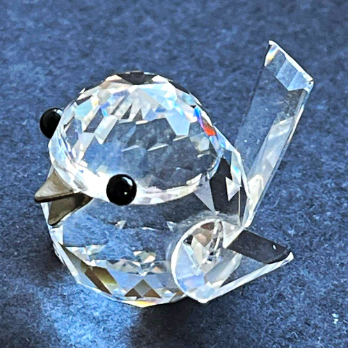 Clear black crystal bird - black,