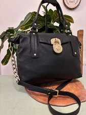 Michel Kors black  leather medium shoulder /crossbody bag/handbag ?work/ vgc 