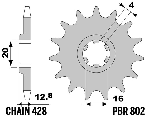 Steel sprocket for mx - sprocket,
