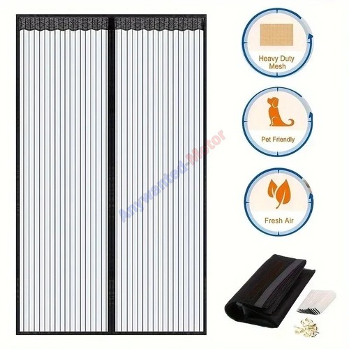 Magnetic mesh door - mesh, –