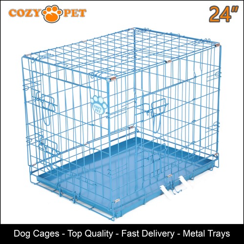 Dog cage inch blue puppy - inch,