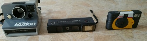 Polaroid the button - button, instant