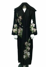 Women's Black Open Front