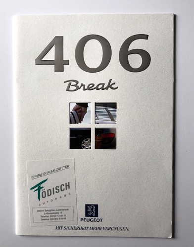 Peugeot 406 breaking brochure