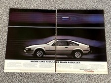 Original Collectable 1984 Magazine Advert Art Picture Toyota Celica Supra Ad 80s